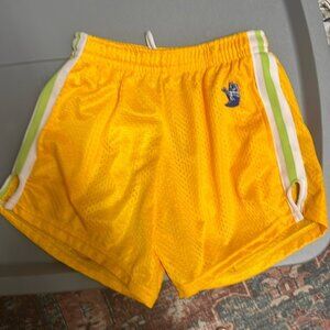Relax Lacrosse Gold and Lime Green 5 inch Mesh Shorts